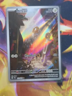 MELTAN 179/162 Illustration Rare Temporal Forces Pokemon Holo Near Mint - Image 1