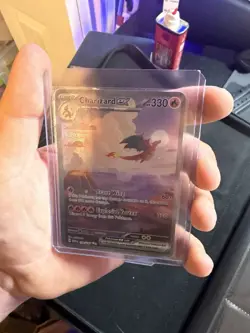 Pokemon TCG Charizard EX Scarlet & Violet 151 Card 199/165 Sir Ultra Rare - Image 1