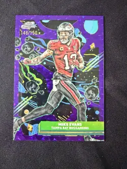 2025-26 Topps Cosmic Chrome Mike Evans Purple Nebula Refractor /150 Buccaneers - Image 1