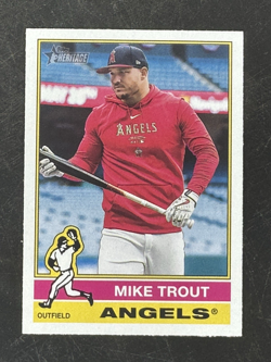 2025 Heritage Mike Trout Image Variation SP #119 Angels - Image 1