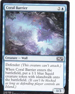 Coral Barrier M15 Magic the Gathering MTG x1 - Image 1
