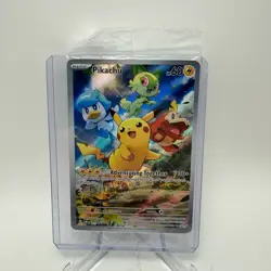 Pokemon Pikachu 027 Adventuring Together Promo Holo Full Art SV Sealed - Image 1