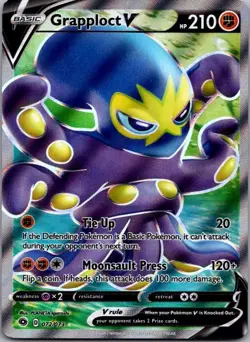 Grapploct V 072/073 Ultra Rare Champion's Path Pokemon Holo Near Mint - Image 1