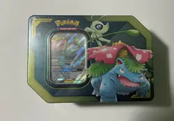 2019 Pokemon TCG Tag Team GX Tin Celebi & Venusaur GX FACTORY SEALED/English - Image 1