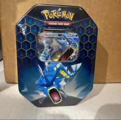 Pokemon TCG Hidden Fates Gyarados GX Tin Factory Sealed 2019 - Image 1