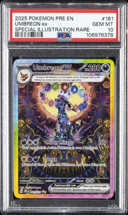 2025 POKEMON PRE EN-PRISMATIC EVOLUTIONS #161 UMBREON EX PSA 10 - Image 1