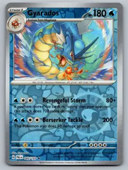 Gyarados 043/193 Rare Paldea Evolved Pokemon Reverse Holo Lightly Played - Image 1