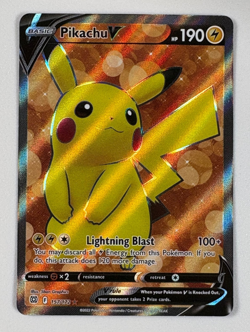 Pokemon - Pikachu V (Full Art) 157/172 Swsh09: Brilliant Stars Holo - Image 1