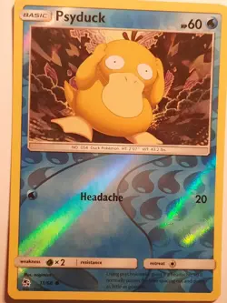 Psyduck 11/68 C Hidden Fates Pokemon REVERSE HOLO NM - Image 1