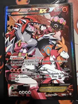 Pokemon Team Magma's Groudon EX Holo 15/34 Double Crisis 2015 Ultra Rare - Image 1
