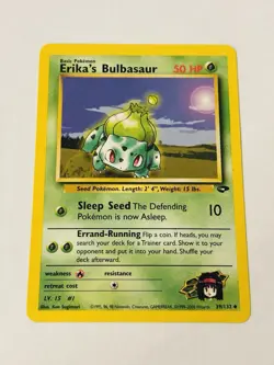Erika's Bulbasaur 39/132 Uncommon Gym Challenge Pokemon 1st Edition LP-NM - Image 1