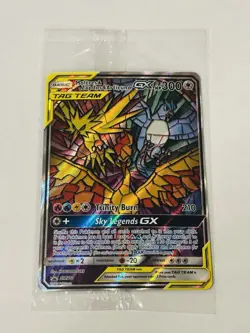 Pokemon SEALED Moltres & Zapdos & Articuno GX SM210 Hidden Fates ETB Promo - Image 1