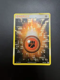 Fighting Energy 106/106 Emerald Cosmo Holo Pokemon TCG MP 2005 - Image 1