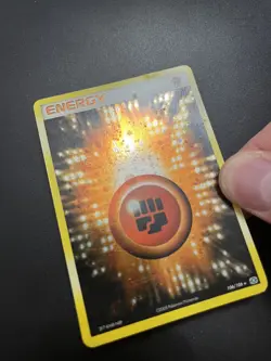 Fighting Energy 106/106 Emerald Cosmo Holo Pokemon TCG MP 2005 - Image 3