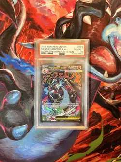 2025 Pokemon Mep En Mega Charizard x Ex Ultra Premium Collection PSA 10 - Image 1