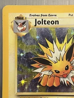 Jolteon 4/64 Holo Rare Jungle 1999 Pokemon EN HP Vintage Unlimited Lightning - Image 2