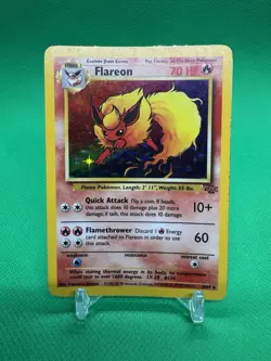 Pokemon TCG Flareon Jungle 3/64 Holo Unlimited Holo Rare - Image 1