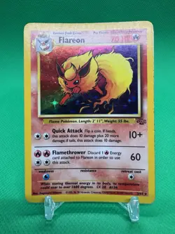 Pokemon TCG Flareon Jungle 3/64 Holo Unlimited Holo Rare - Image 2