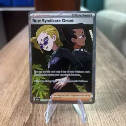 Rust Syndicate Grunt 112/084 Ultra Rare Pitch Black Pokemon Holo Near Mint - Image 1