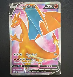 Charizard V SWSH050 Full Art Promo Champion's Path Pokemon TCG NM - Image 1