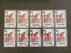 One Piece x Round 1 Promo Packs TCG USA - ENGLISH - 10 PACKS IN HAND SEALED - Image 1