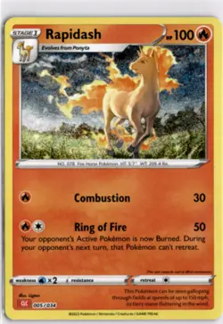 Pokemon English CLC *Holo Rapidash 005/034 NM TCG Classic Collection - Image 1
