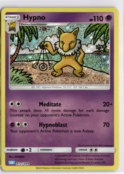 Pokemon English CLB *Holo Hypno 012/034 NM TCG Classic Collection - Image 1