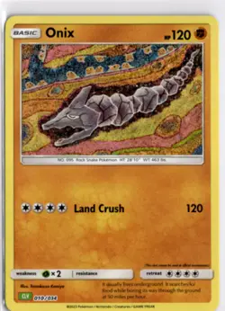Pokemon English CLV *Holo Onix 010/034 NM TCG Classic Collection - Image 1
