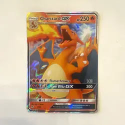 Pokemon Charizard GX Ultra Rare Holo Hidden Fates Stage 2 250 HP 9/68 - Image 1
