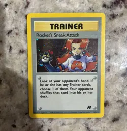 Pokemon TCG Rocket's Sneak Attack 16/82 Team Rocket Holo Rare Unlimited - Image 1