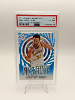 2019-20 Panini Illusions - Mystique Stephen Curry #9 Sapphire PSA 10 - Image 1
