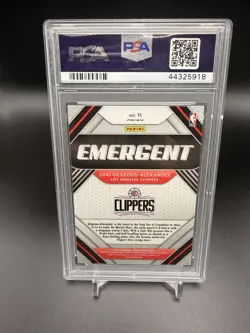 2018-19 Panini Prizm #11 Shai Gilgeous-Alexander Emergent Silver PSA 10 - Image 2