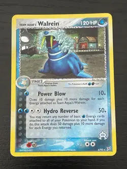 Pokemon Card Team Aqua's Walrein 6/95 EX Team Magma Vs Team Aqua Holo Near mint - Image 1