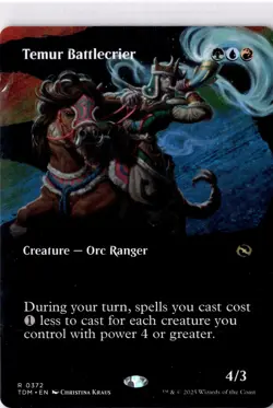 Temur Battlecrier NM* BORDERLESS Tarkir: Dragonstorm ENGLISH 0372 -UnltdCards - Image 1