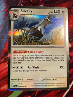Silvally 070/084 Rare Pitch Black Pokemon Holo Near Mint - Image 1