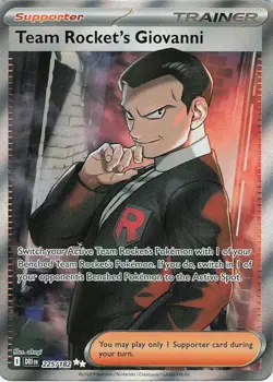 Team Rocket's Giovanni Ultra Rare Full Art 225/182 NM - Image 1