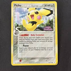 Pokemon Pichu (Delta Species) Reverse Holo Holon Phantoms 76/110 - Image 1