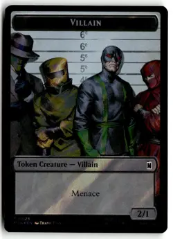 Villain // Robot Villain Token 025/026 Surge Foil 025/026 Super Heroes MTG - Image 1