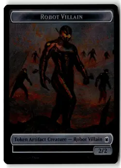 Villain // Robot Villain Token 025/026 Surge Foil 025/026 Super Heroes MTG - Image 2