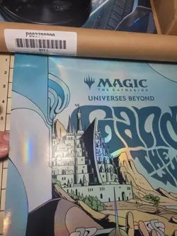 MTG Magic GANDALF THE WHITE LOTR Lord Rings Foil 2021 Store Promo Poster 24"x18" - Image 2