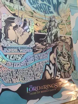 MTG Magic GANDALF THE WHITE LOTR Lord Rings Foil 2021 Store Promo Poster 24"x18" - Image 4