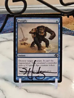 MTG Pongify Planar Chaos Reg ARTIST SIGNED LP - Image 1