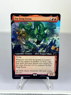 Fin Fang Foom Extended Art 411 Marvel Magic: The Gathering Foil Near Mint - Image 1