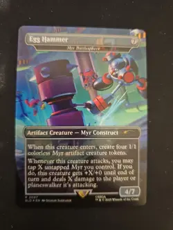 Magic the Gathering MTG Sonic Secret Lair Egg Hammer Rainbow Foil SP - Image 1