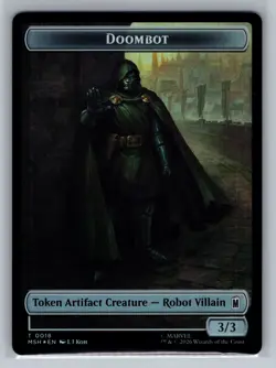 Merfolk // Doombot Double-Sided Token Foil T Marvel Super Heroes 006/018 NM - Image 2