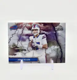 Josh Allen - Black Lightning BL-2 SSP - 2025 Topps Chrome Black - Bills Case Hit - Image 1