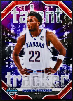 2025-26 Bowman DARRYN PETERSON Talent Tracker Purple /250 #TT-2 Kansas - Image 1
