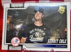 2026 Topps Series 2 Golden Mirror Image Variation #450 Gerrit Cole SSP Yankees - Image 1