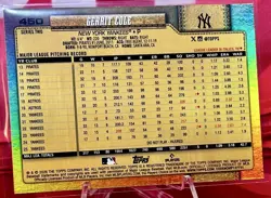 2026 Topps Series 2 Golden Mirror Image Variation #450 Gerrit Cole SSP Yankees - Image 3