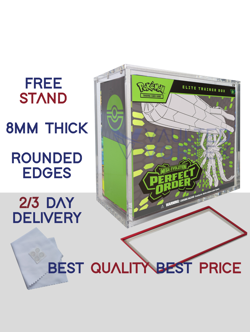 Pokemon ETB Acrylic Case 8mm For Elite Trainer Display Storage Case - Image 1